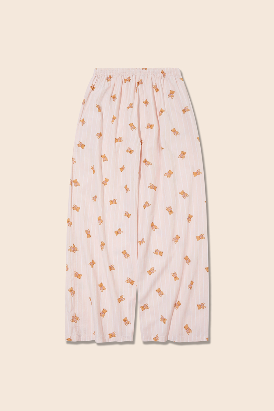 Bear Print Wide Leg Lounge Pants|yescci