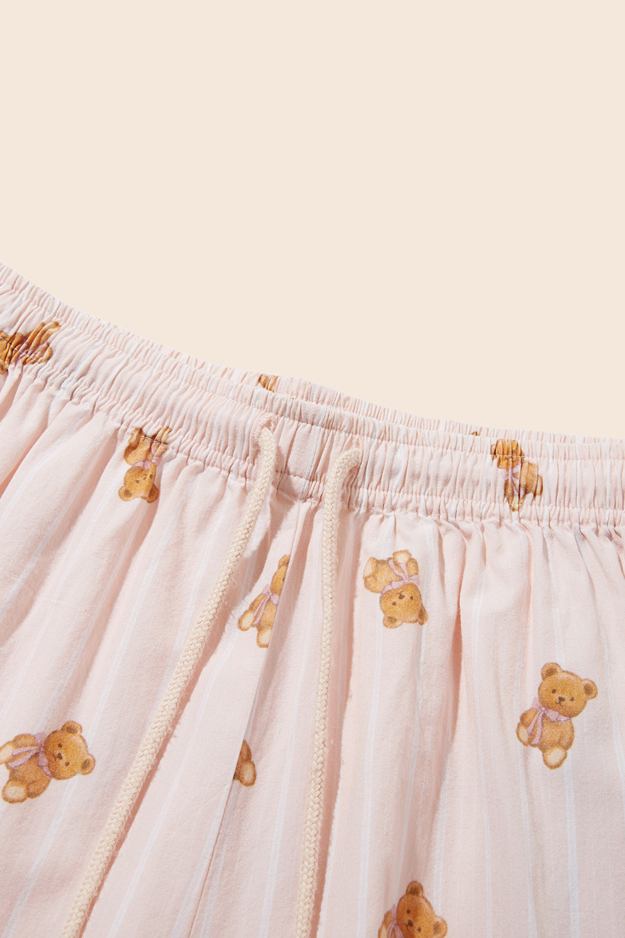 Bear Print Wide Leg Lounge Pants|yescci