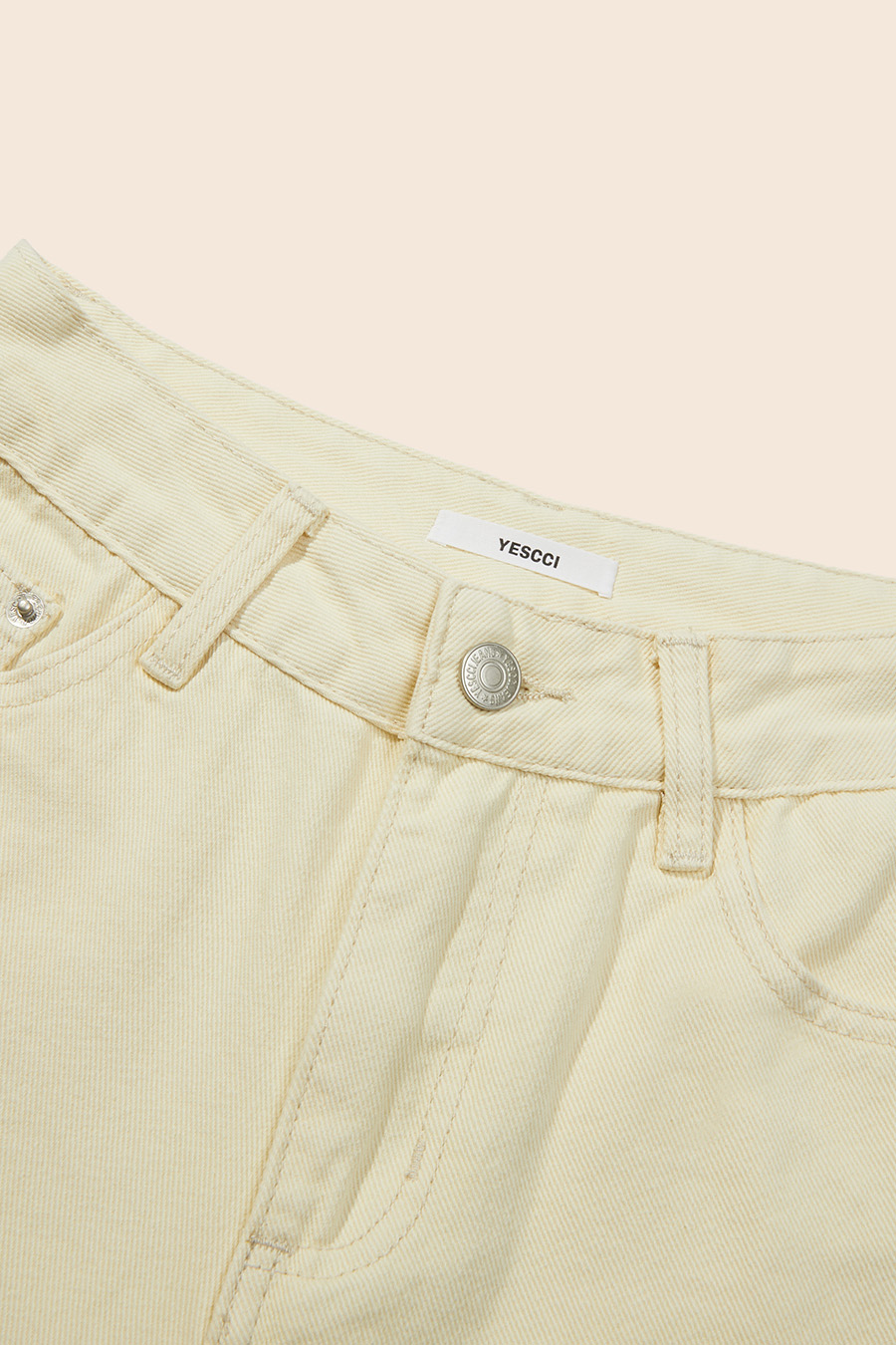 Loose Straight Denim Bermuda Shorts|yescci