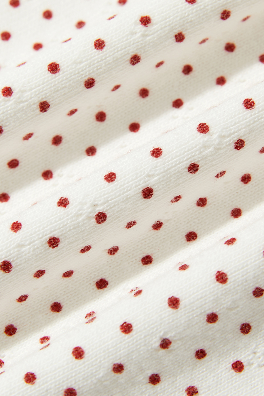 Polka Dot Lace Trim Lounge Shorts