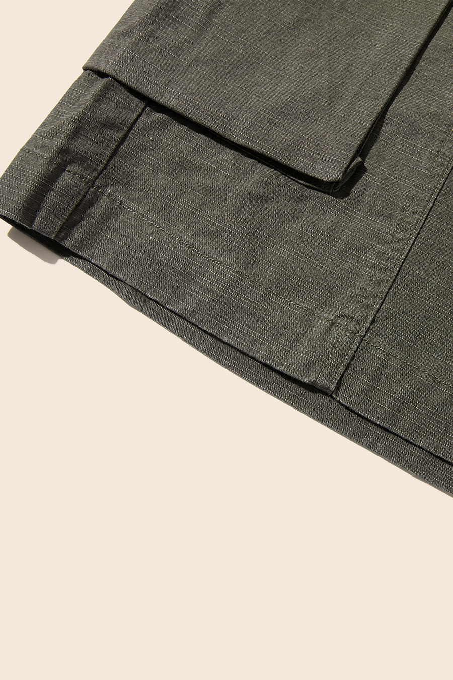 Drawstring Cargo Capri Shorts