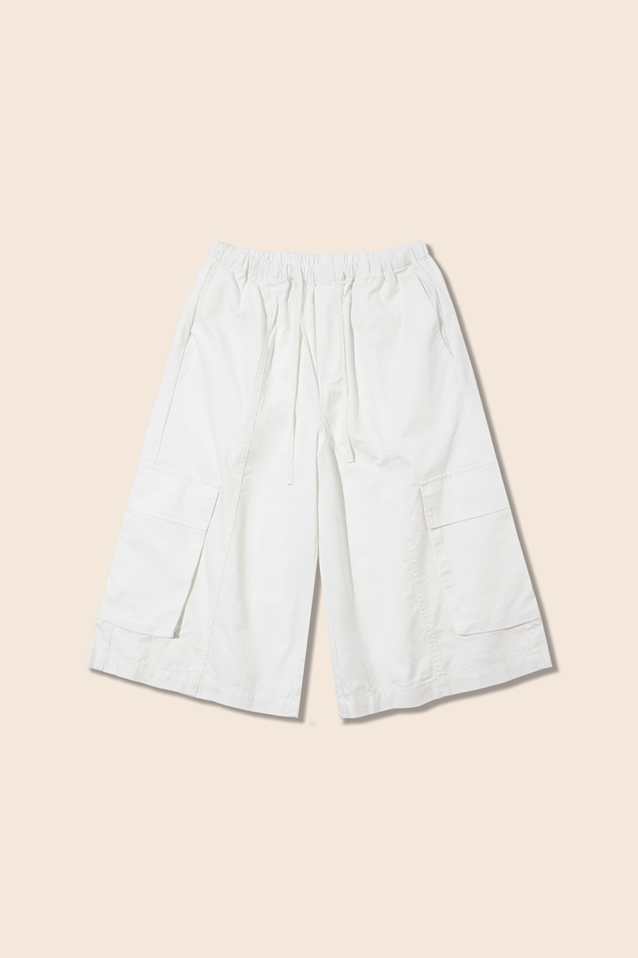 Drawstring Cargo Capri Shorts