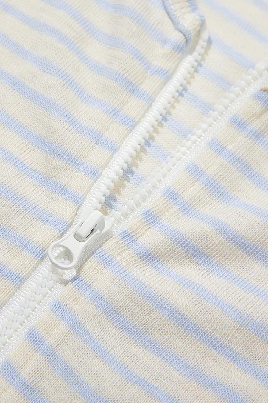 Slim Fit Striped Long Sleeve Hoodie|yescci