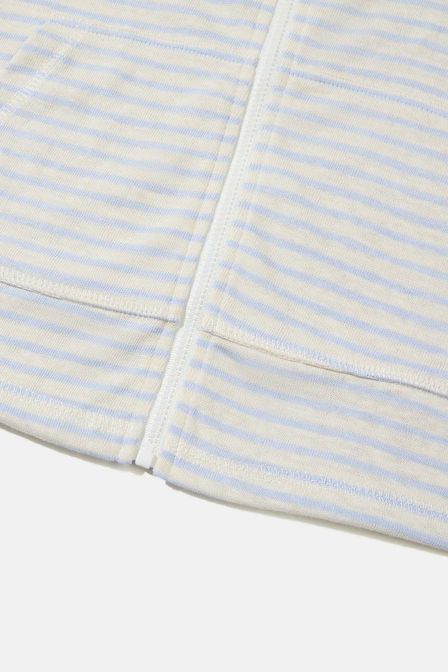 Slim Fit Striped Long Sleeve Hoodie|yescci