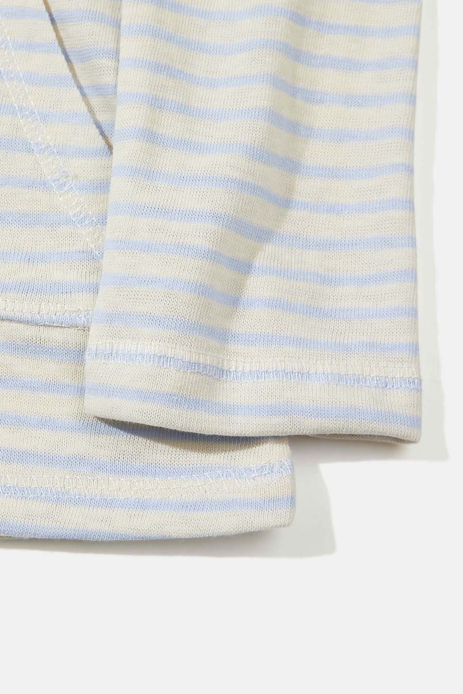 Slim Fit Striped Long Sleeve Hoodie|yescci