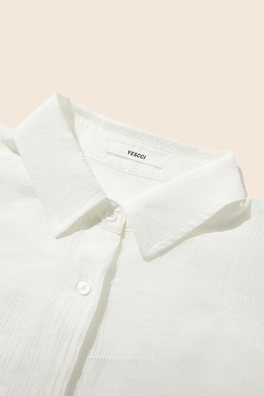 Embroidery Oversized Long Sleeve Shirt|yescci