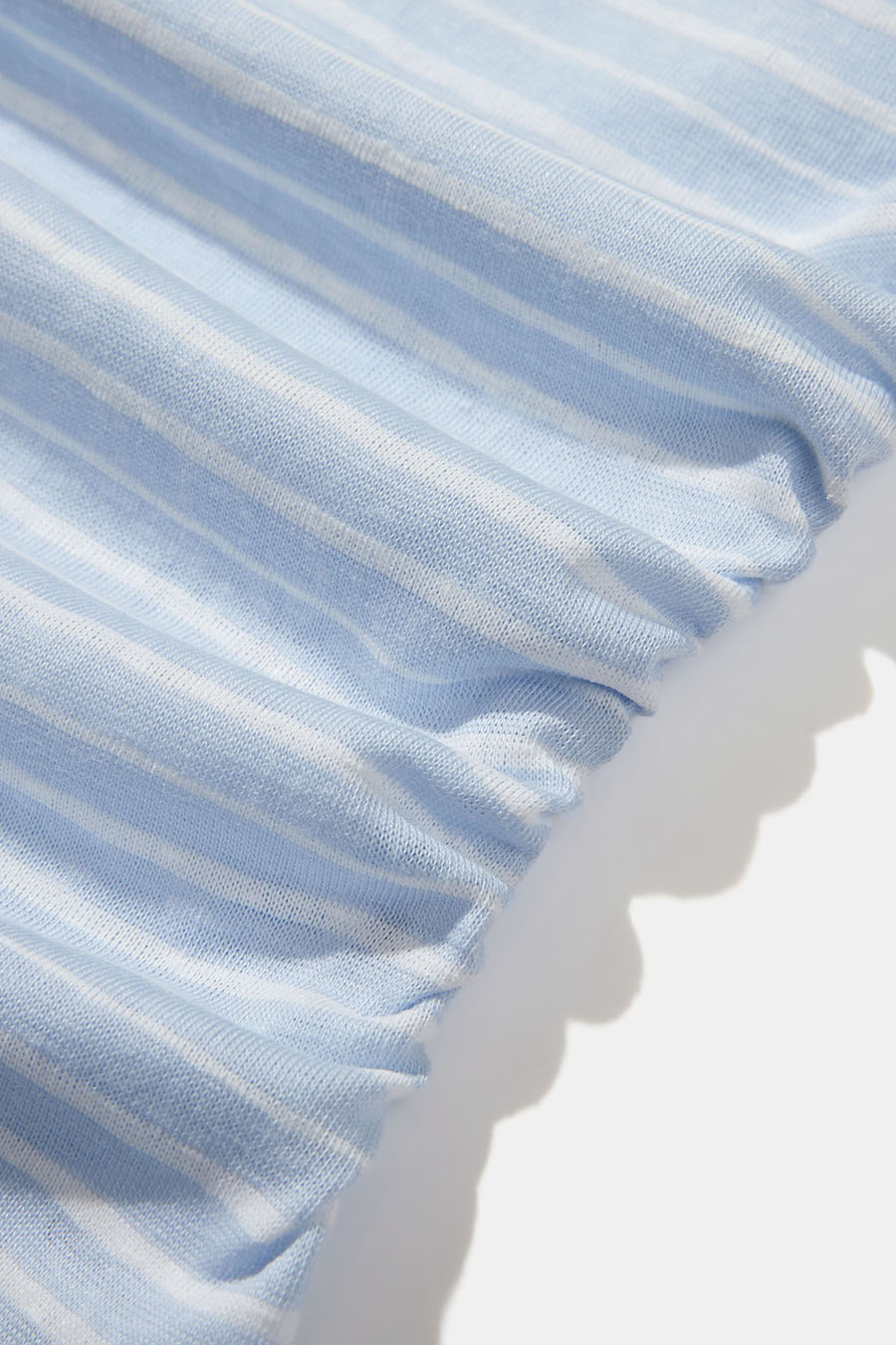 Lace Trim Striped Off Shoulder Tee|yescci