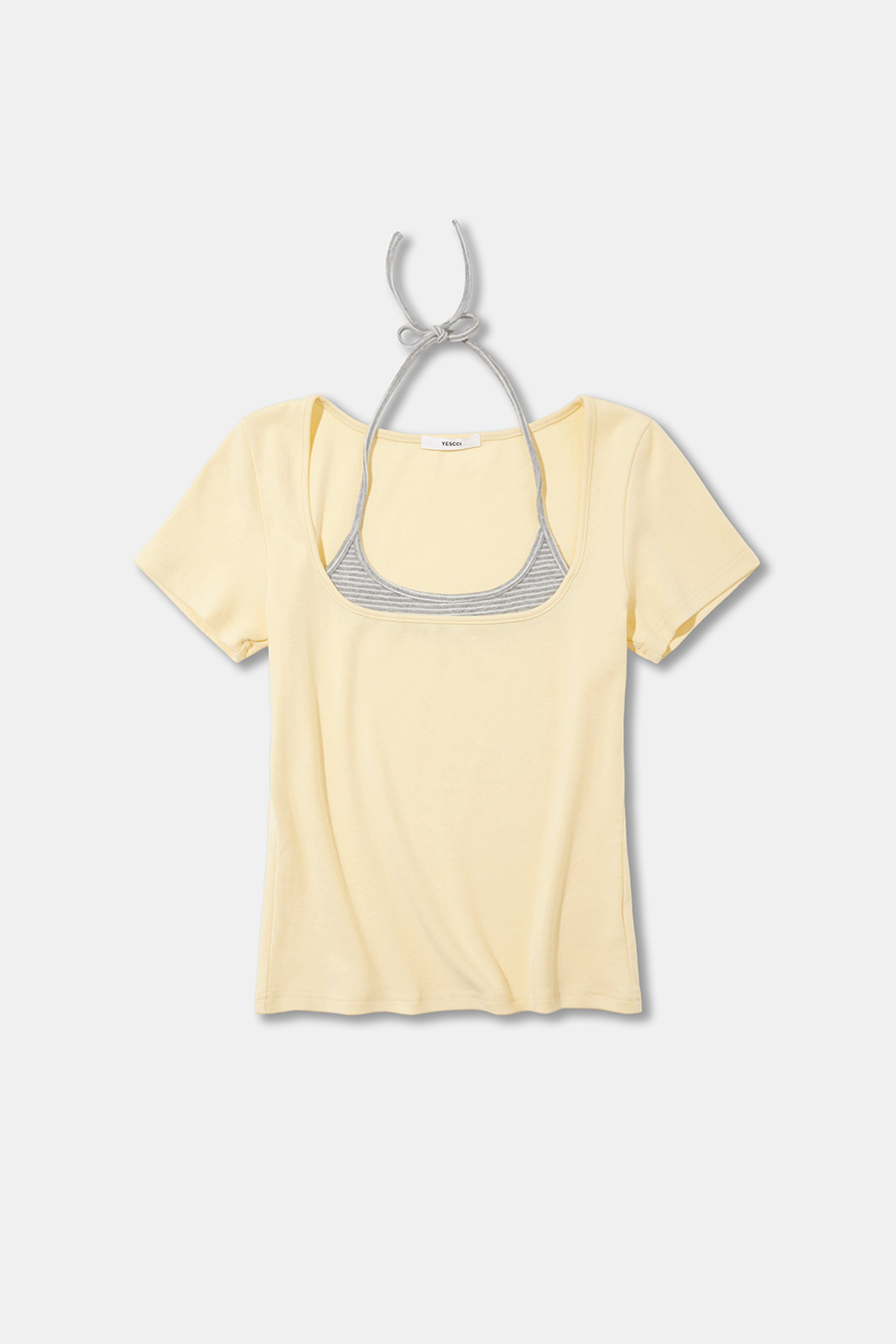 Preppy Style Layered Halter Top|yescci