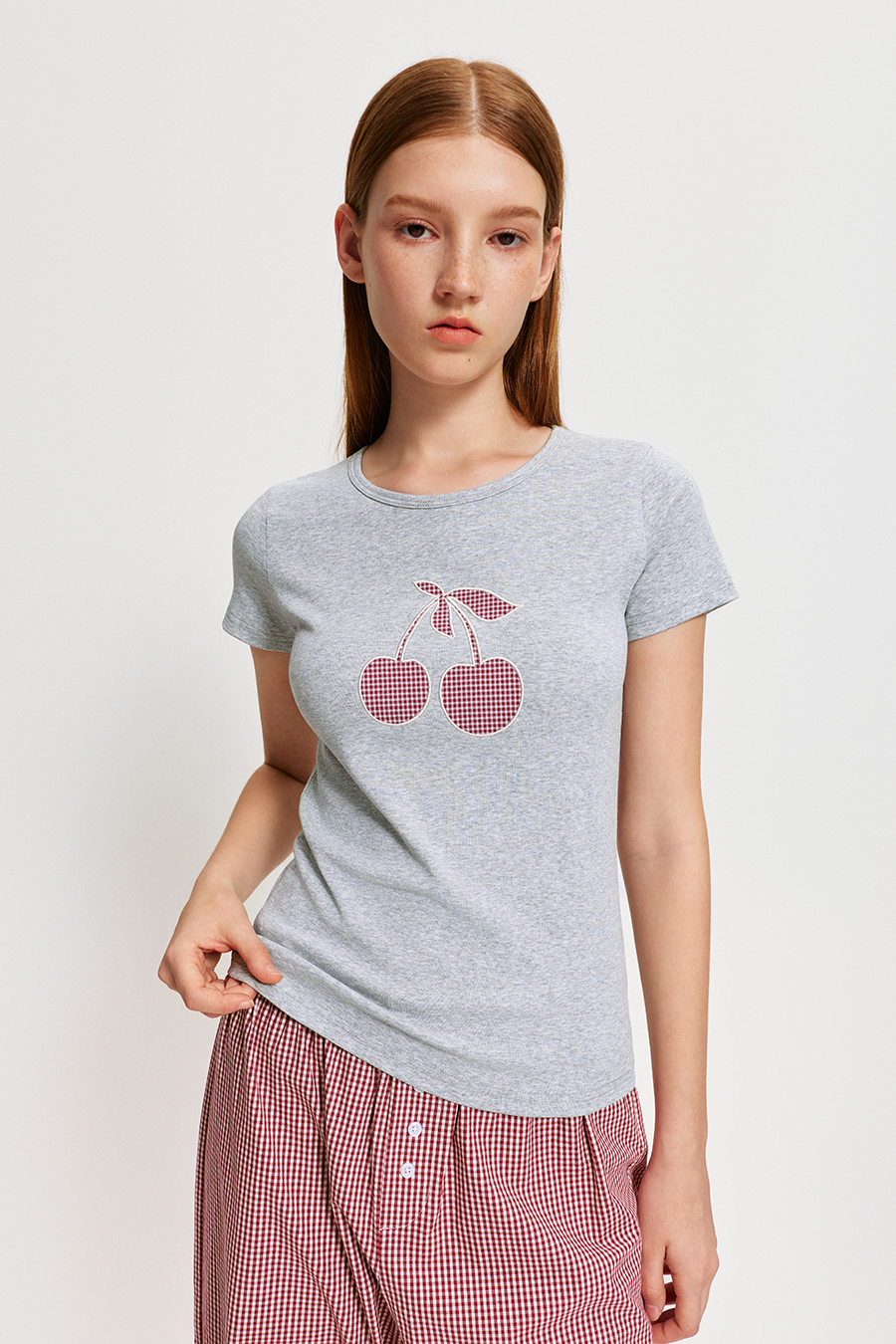 Cherry Patch Basic T-shirt|yescci
