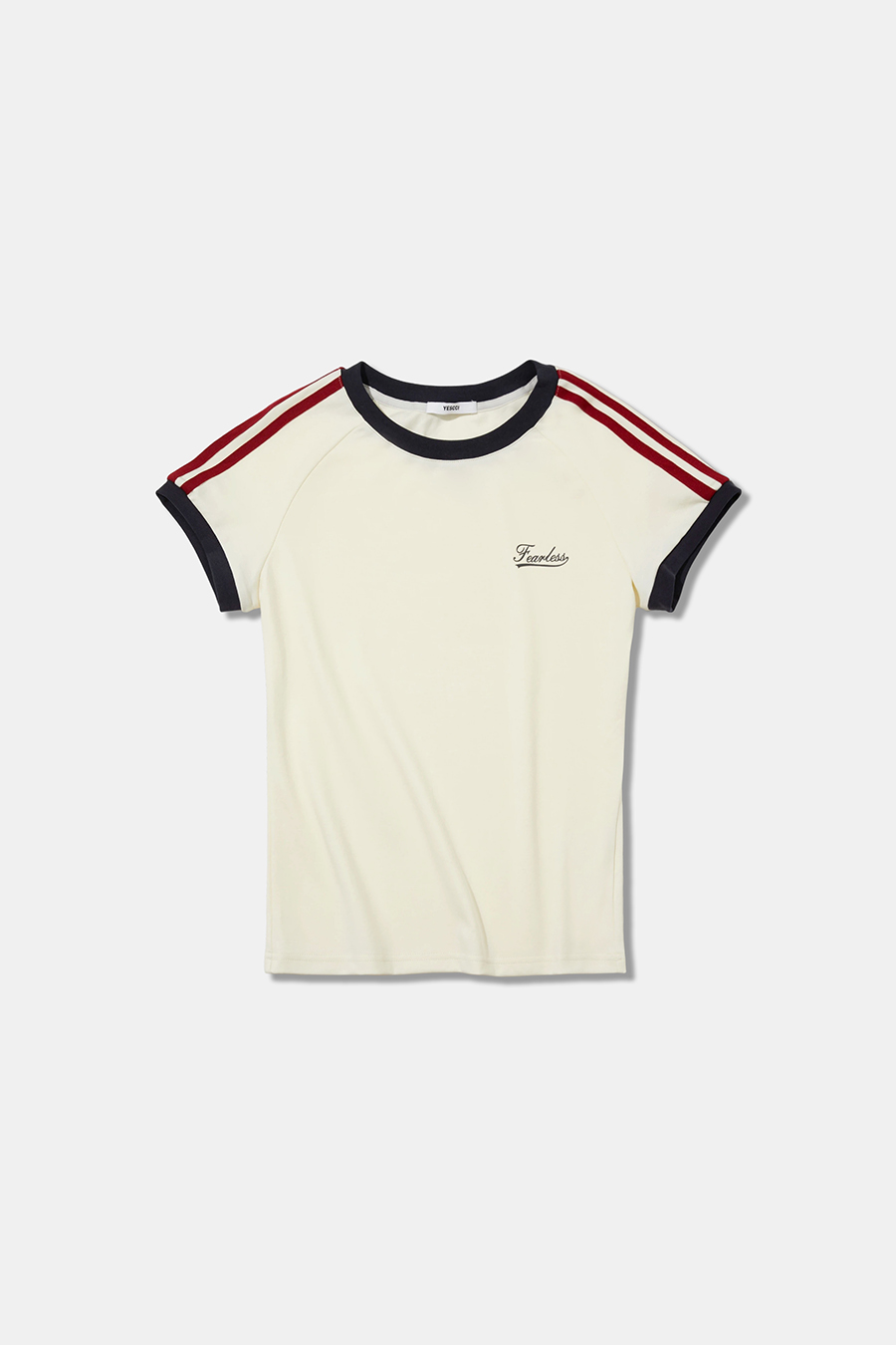 Vintage Letter Ringer T-shirt|yescci