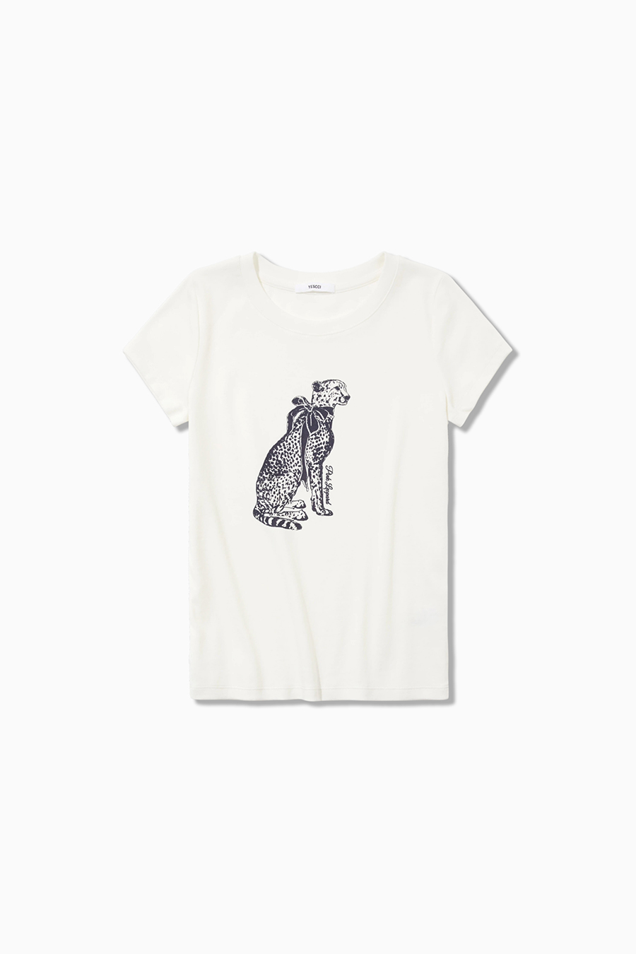 Cheetah Print Short Sleeve Tee|yescci