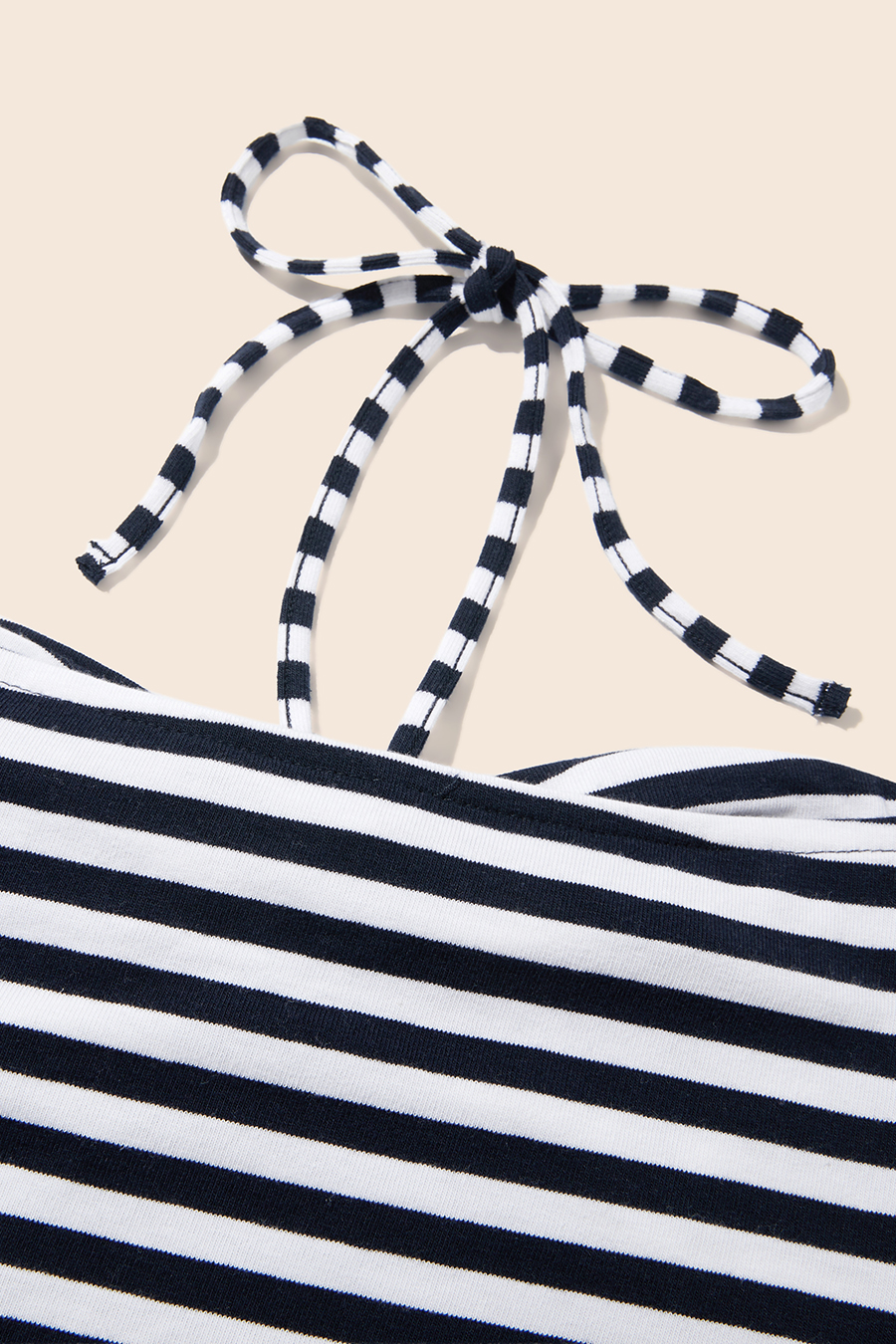 Striped Twist Front Tube Top