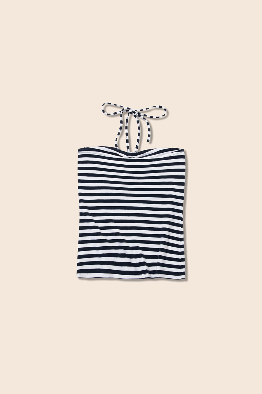 Striped Twist Front Tube Top