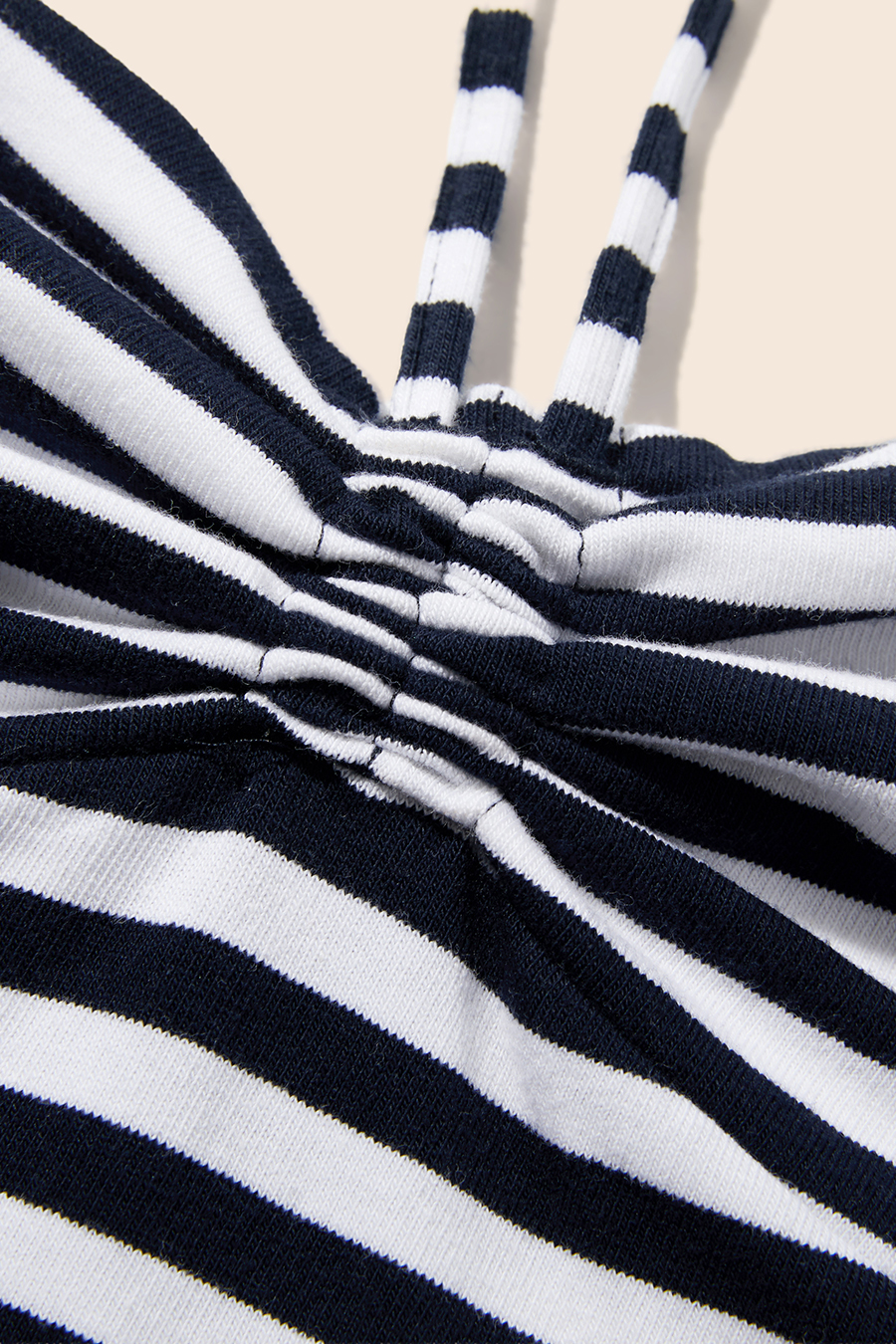 Striped Twist Front Tube Top