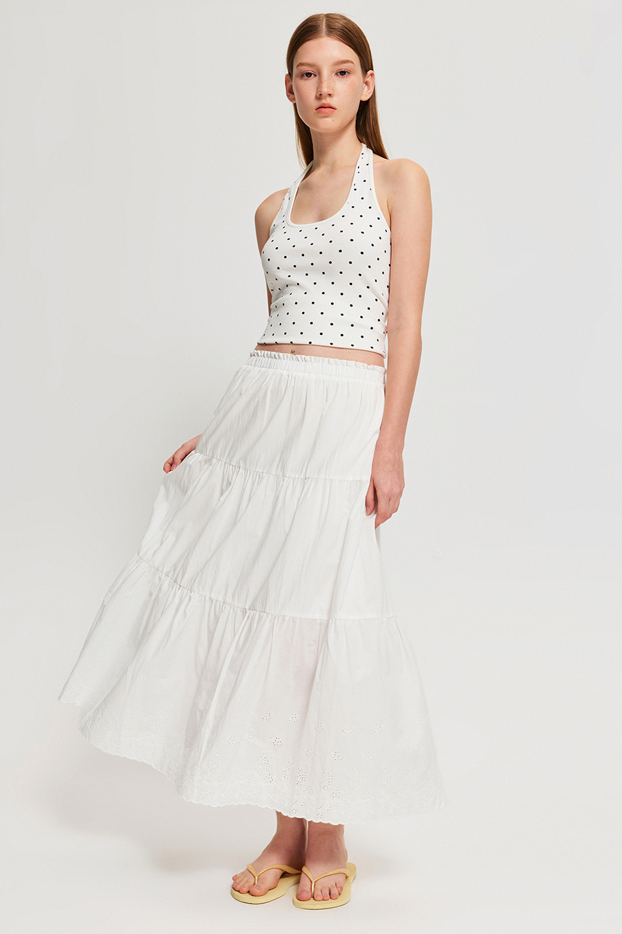 Polka Dot Halter Cami Top|yescci