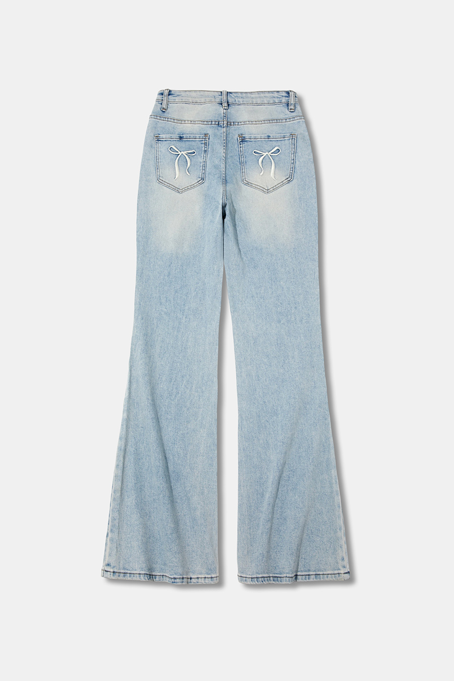 Classic Slim Bootcut Denim Pants|yescci