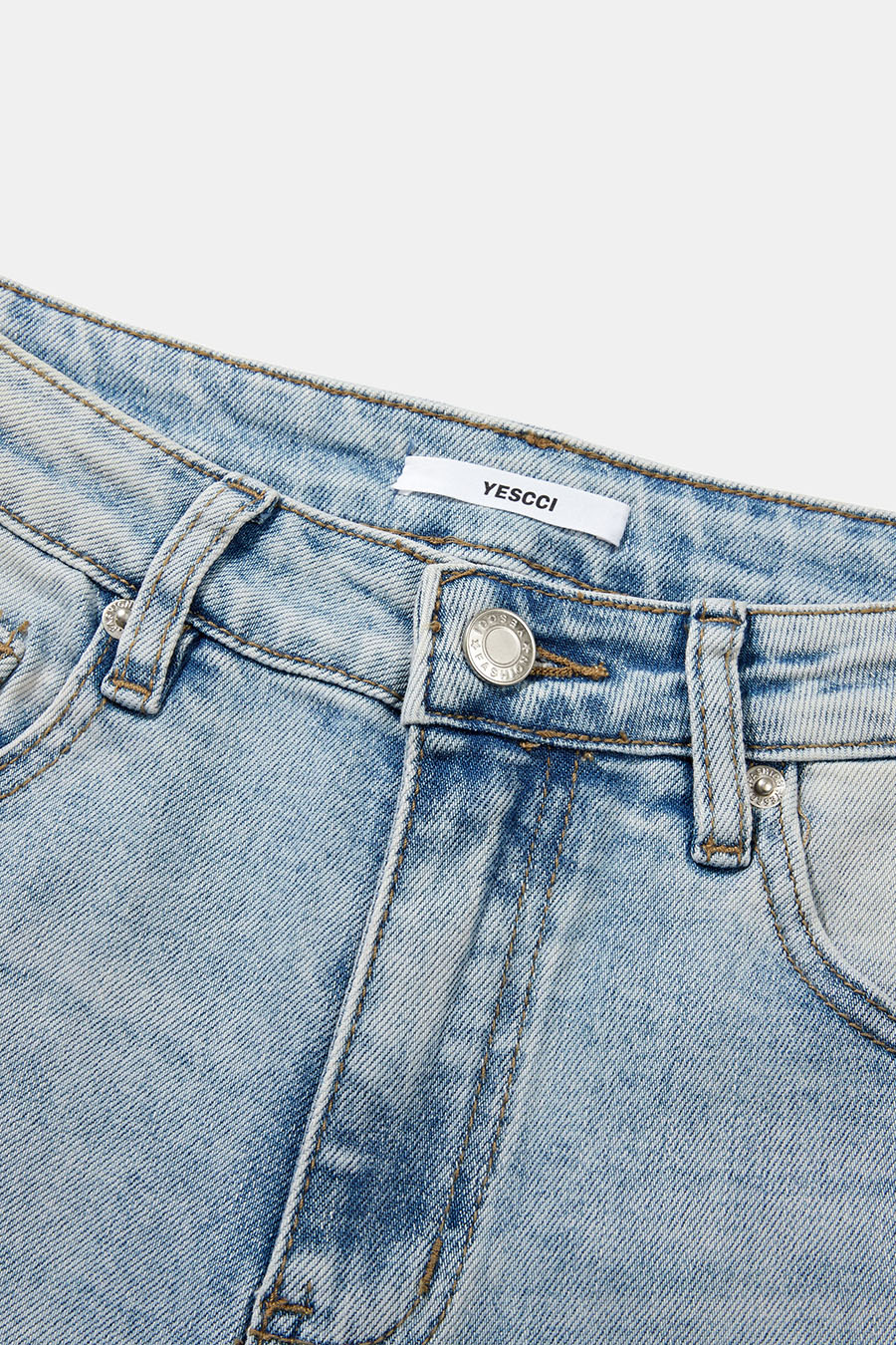 Classic Slim Bootcut Denim Pants|yescci
