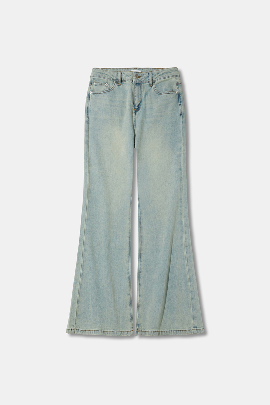 Mid Rise Flared Jeans|yescci