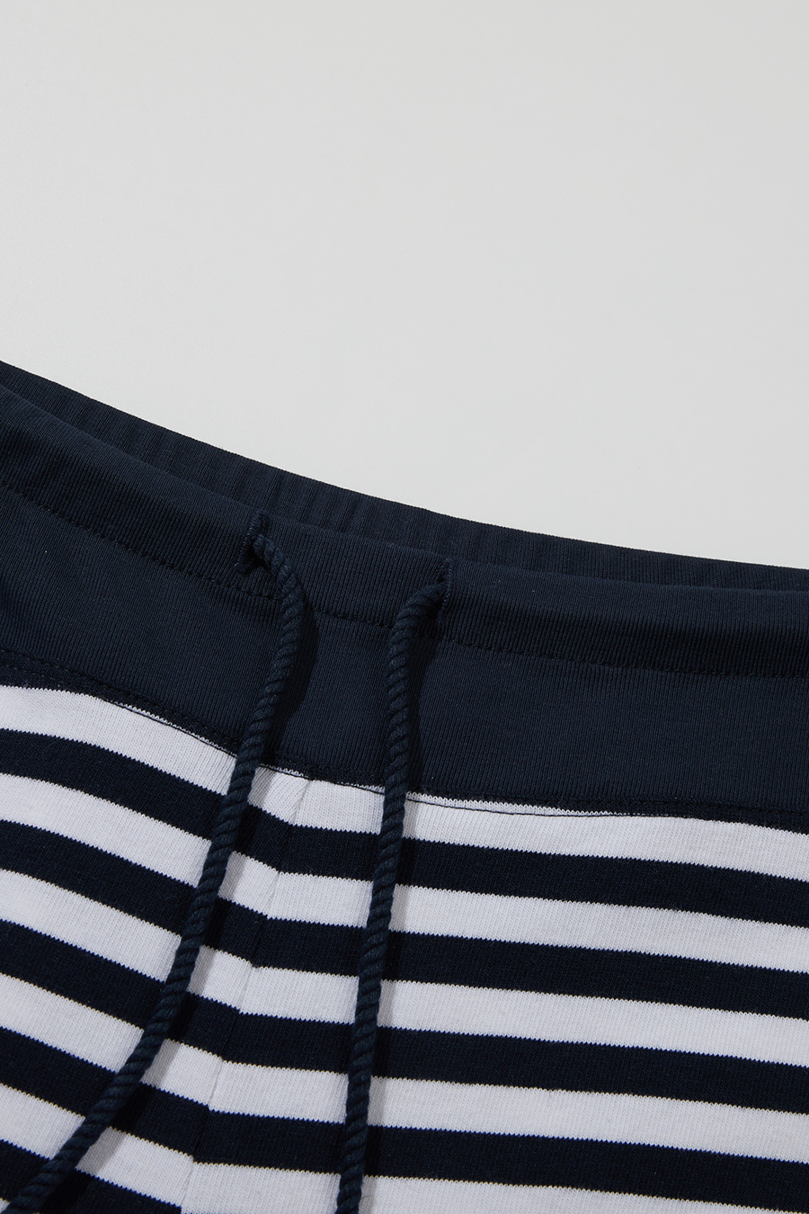Stripe Drawstring Wide Leg Pants