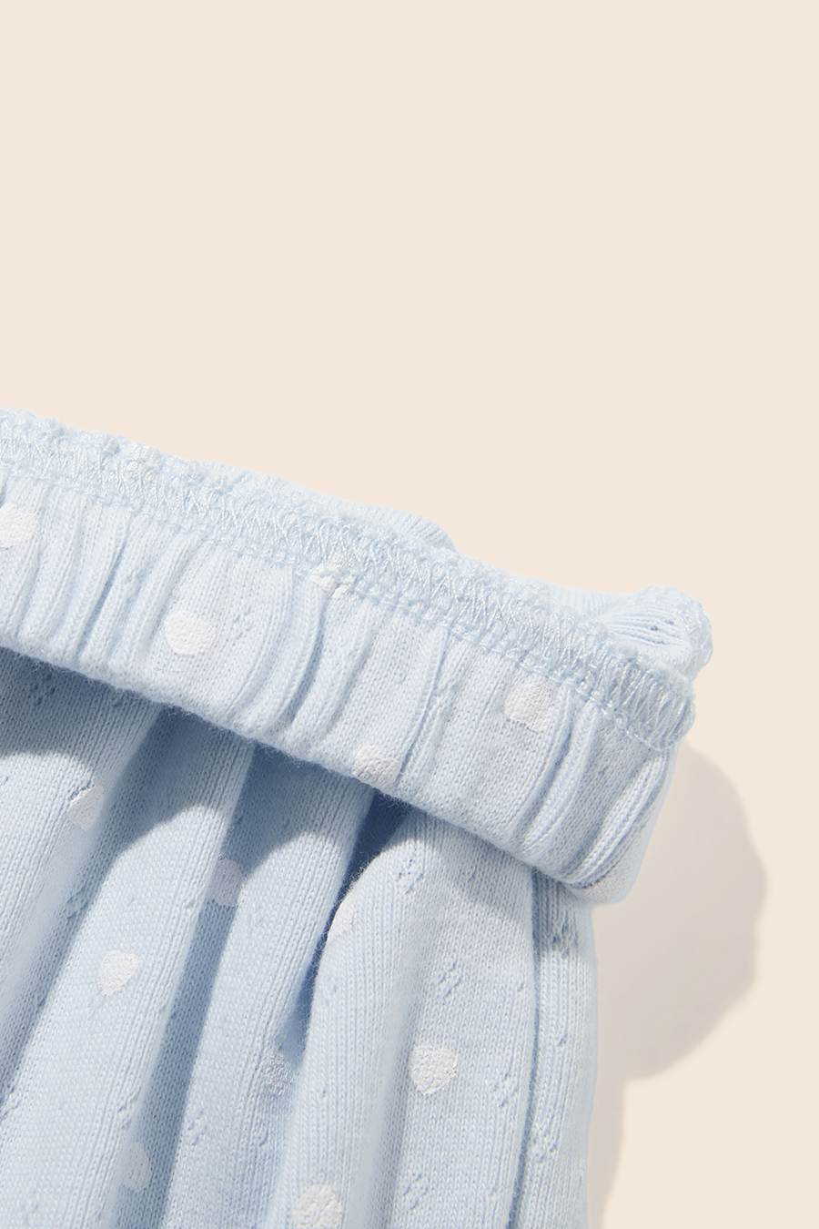Heart Print Lace Trim Lounge Shorts