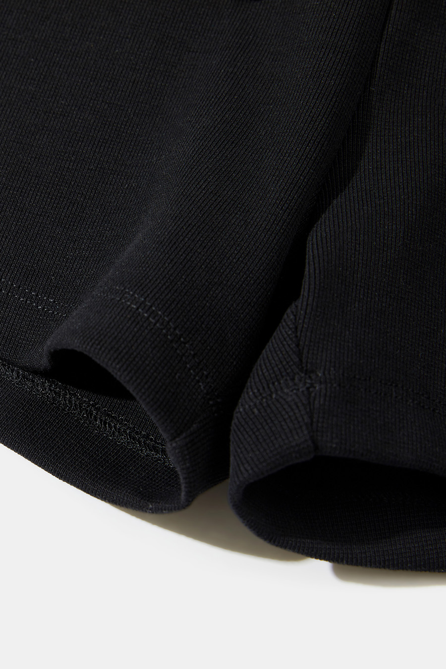 Elastic Waist Knit Mini Shorts|yescci