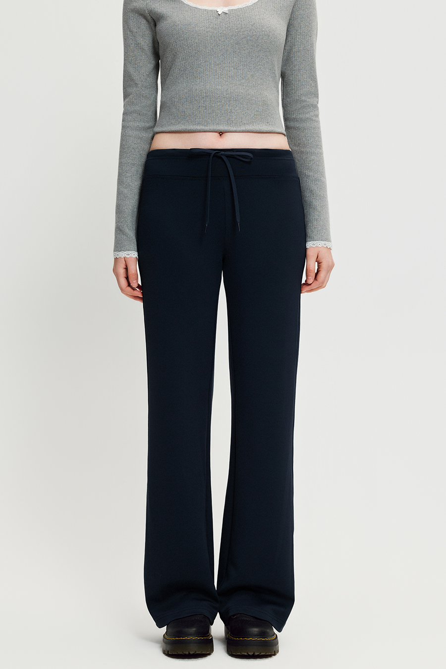 Drawstring Wide Leg Casual Pants |yescci