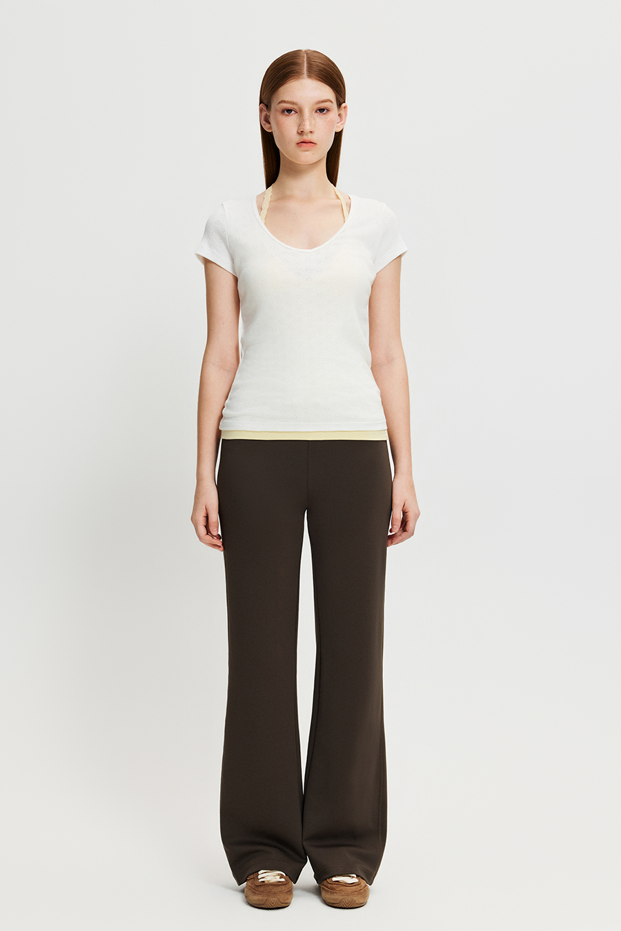 Drawstring Wide Leg Casual Pants |yescci