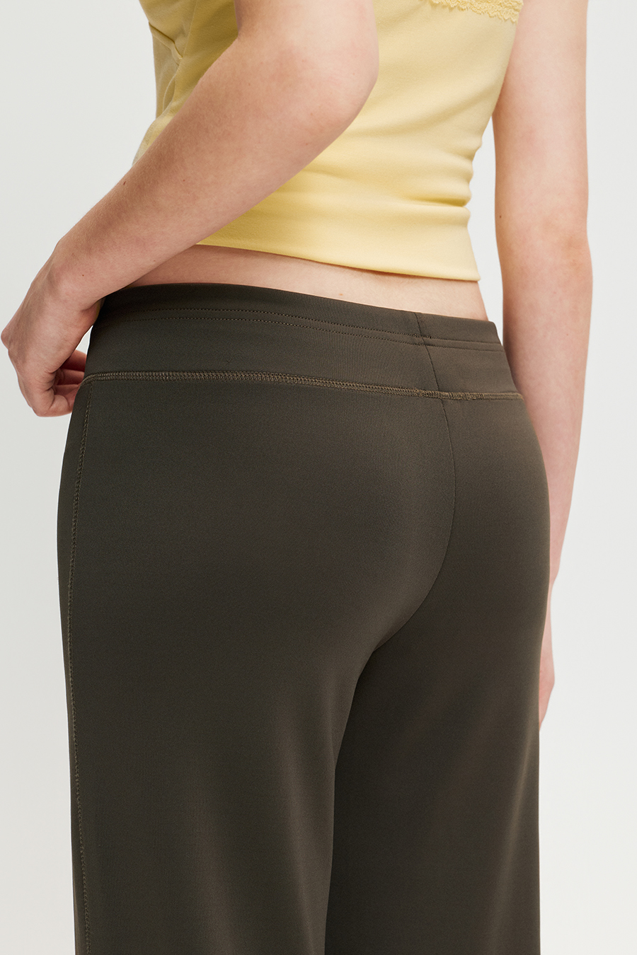 Drawstring Wide Leg Casual Pants |yescci