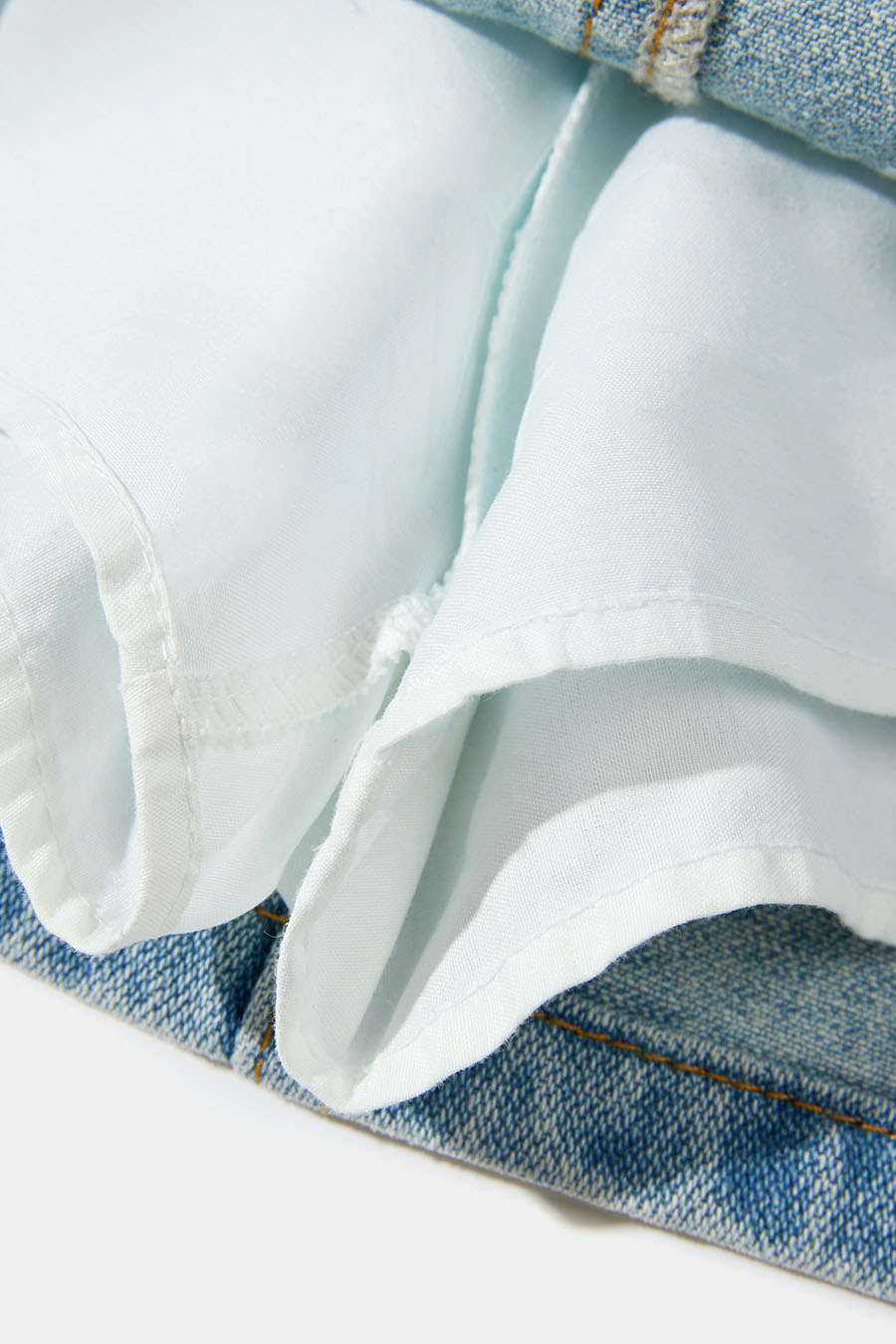 Rhinestone Denim Mini Skirt|yescci