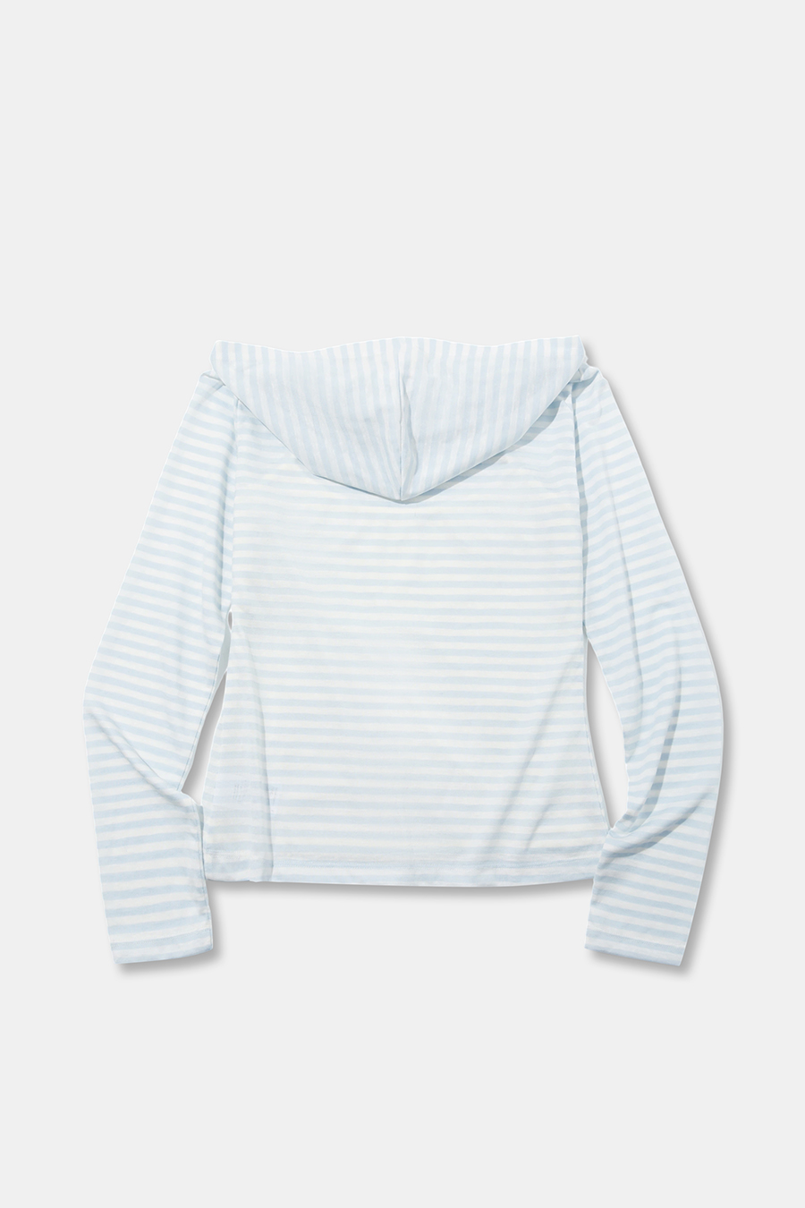 Light Striped Zip Hoodie