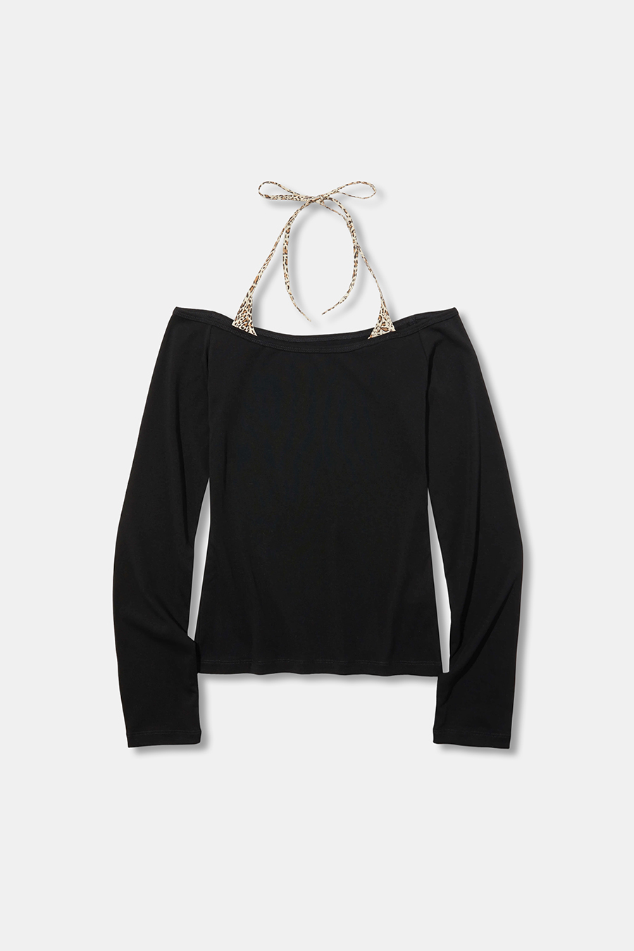 Bardot Neck Slim Long Sleeve Top|yescci