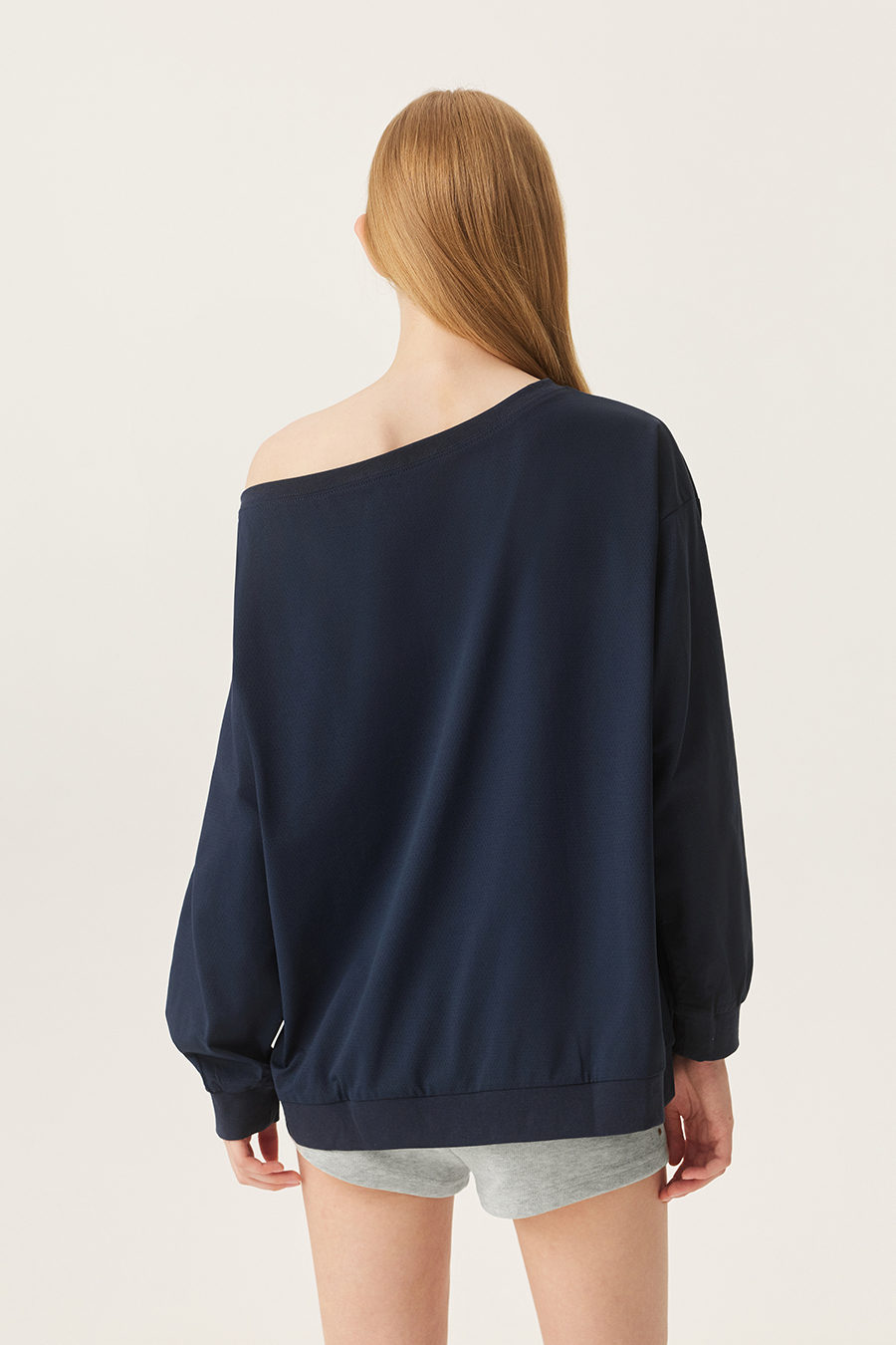 Off Shoulder Lace Up Graphic Sweatshirt