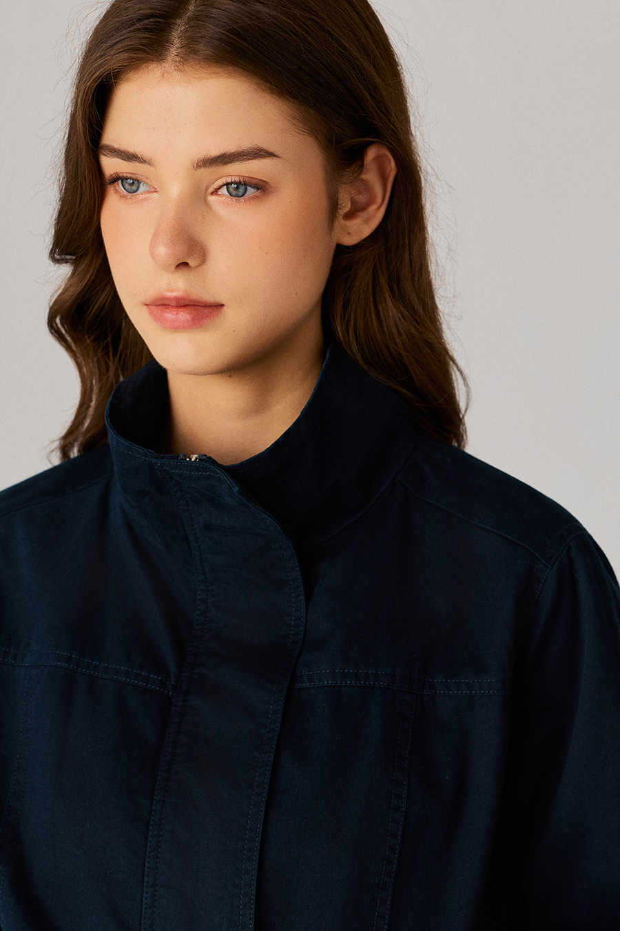Stand‑Collar Bomber Jacket