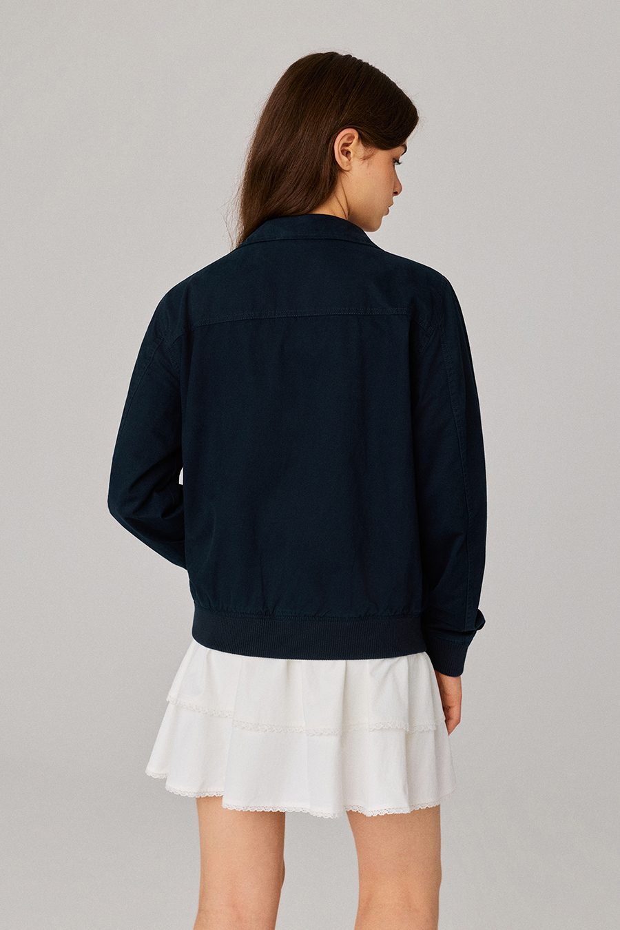 Stand‑Collar Bomber Jacket