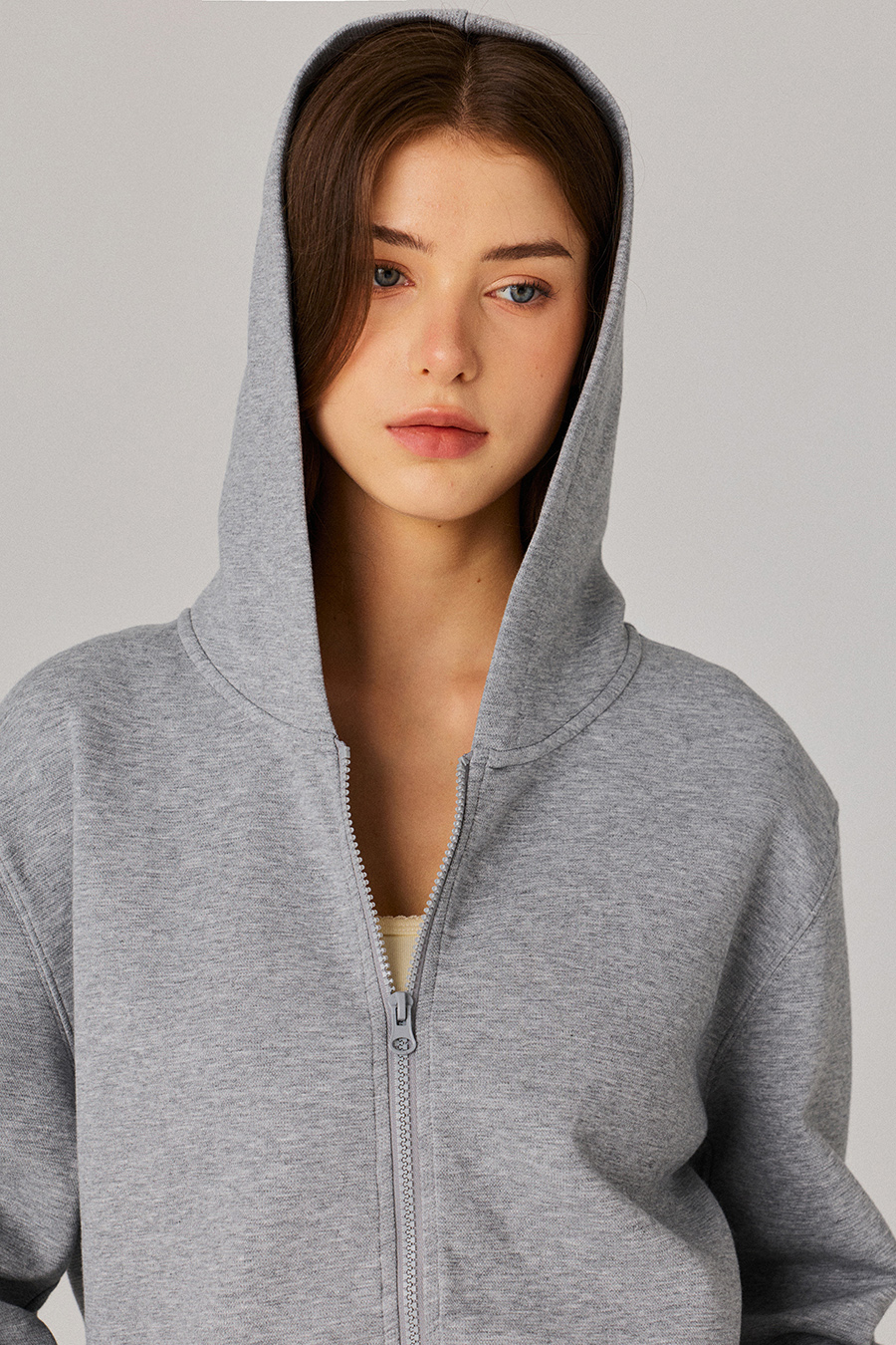 Full Zip Hoodie With Pockets|yescci