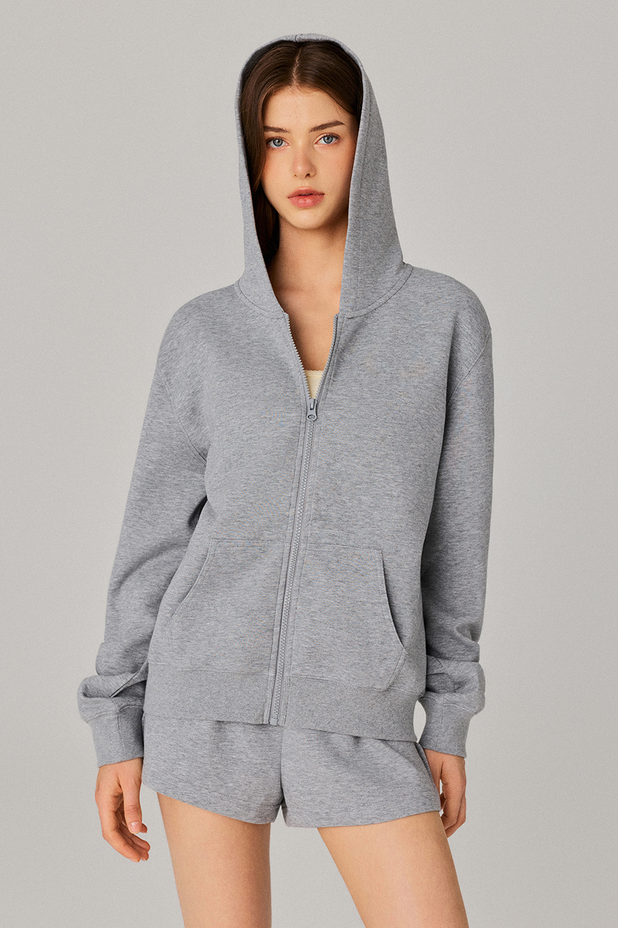 Full Zip Hoodie With Pockets|yescci