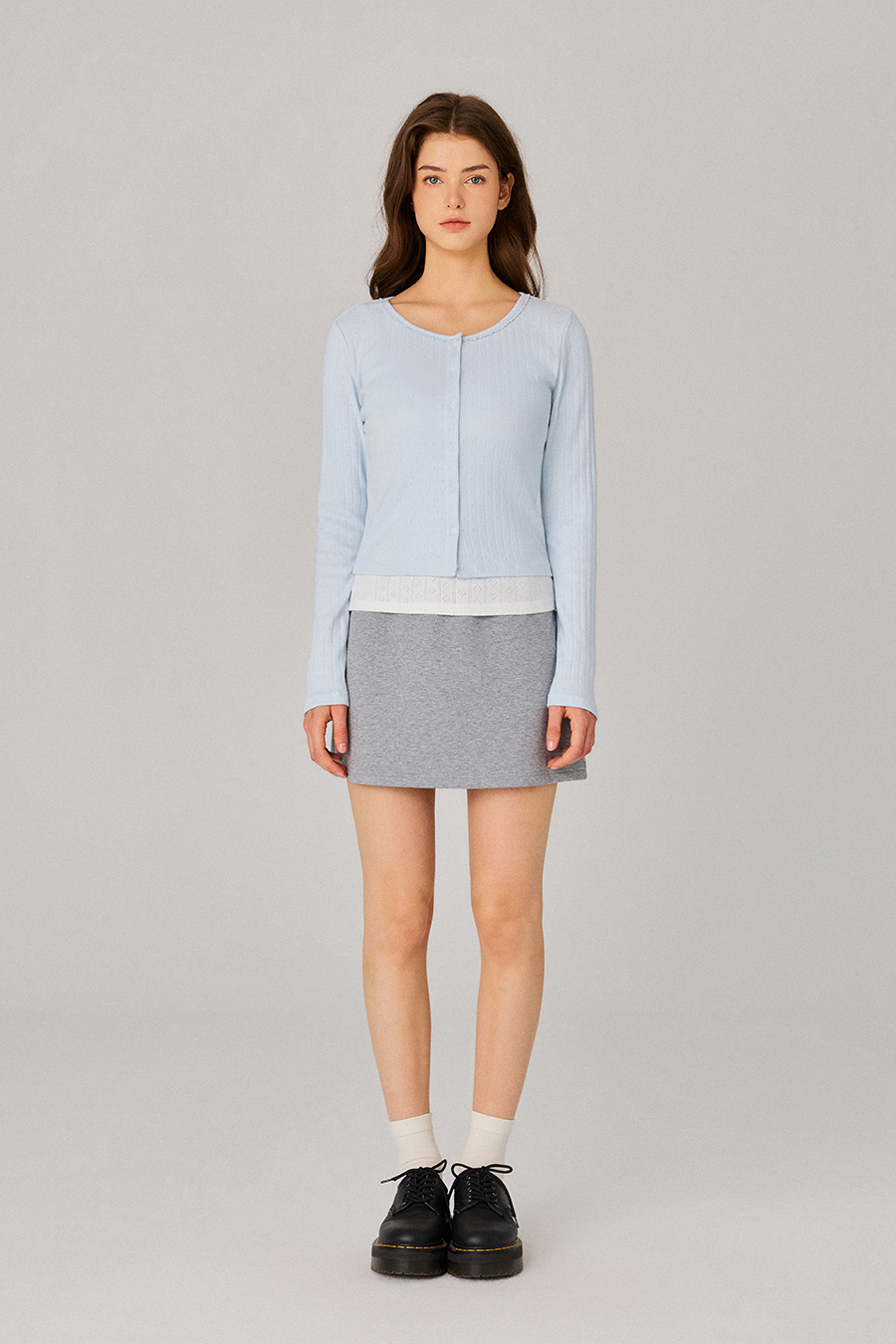 Textured Knit Crop Cardigan