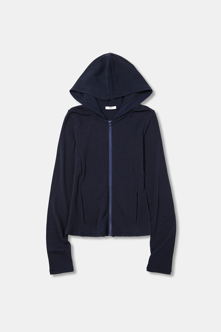 Fitted Zip‑Up Hoodie
