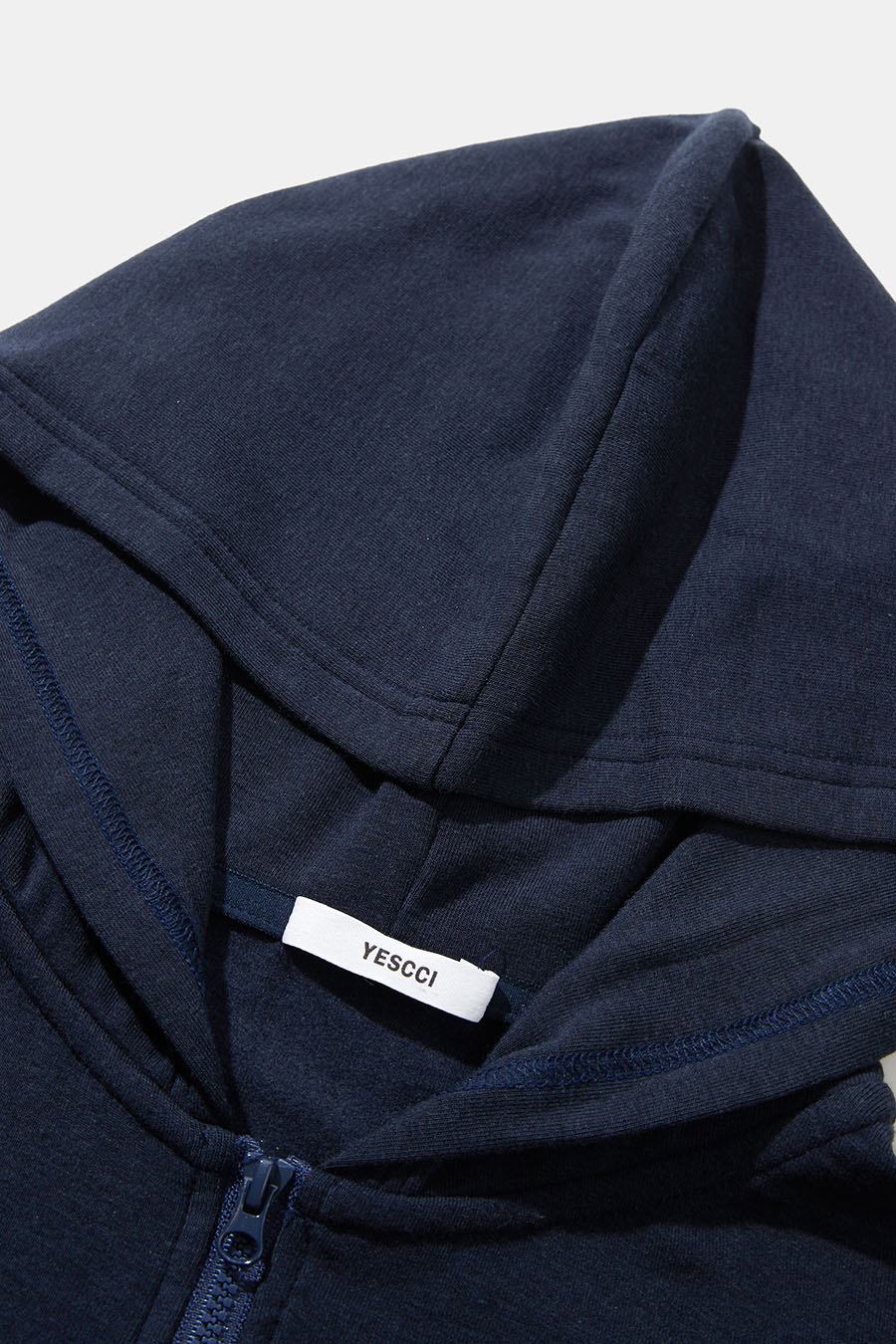 Fitted Zip‑Up Hoodie