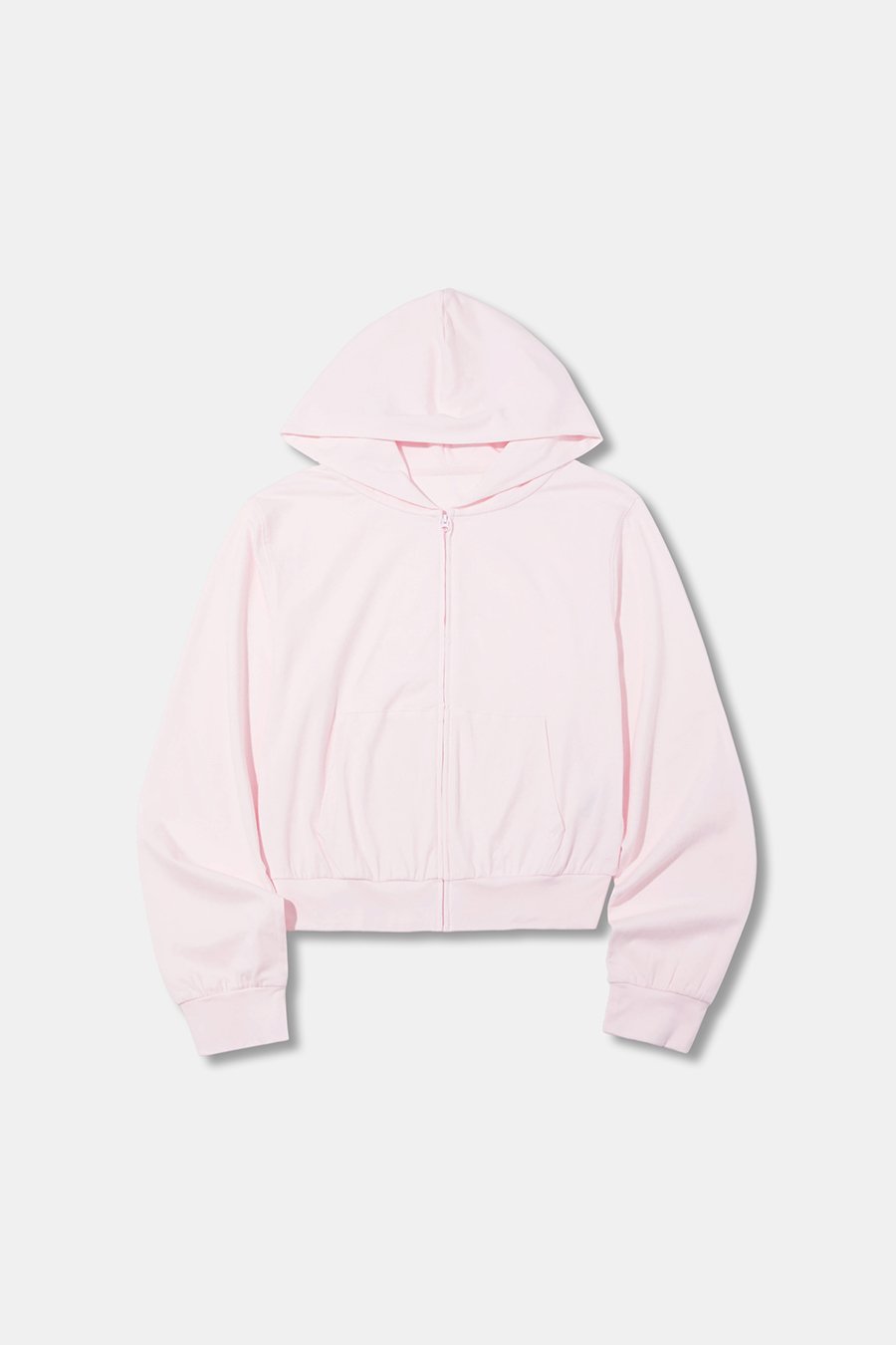 Cropped Zip‑Up Hoodie|yescci