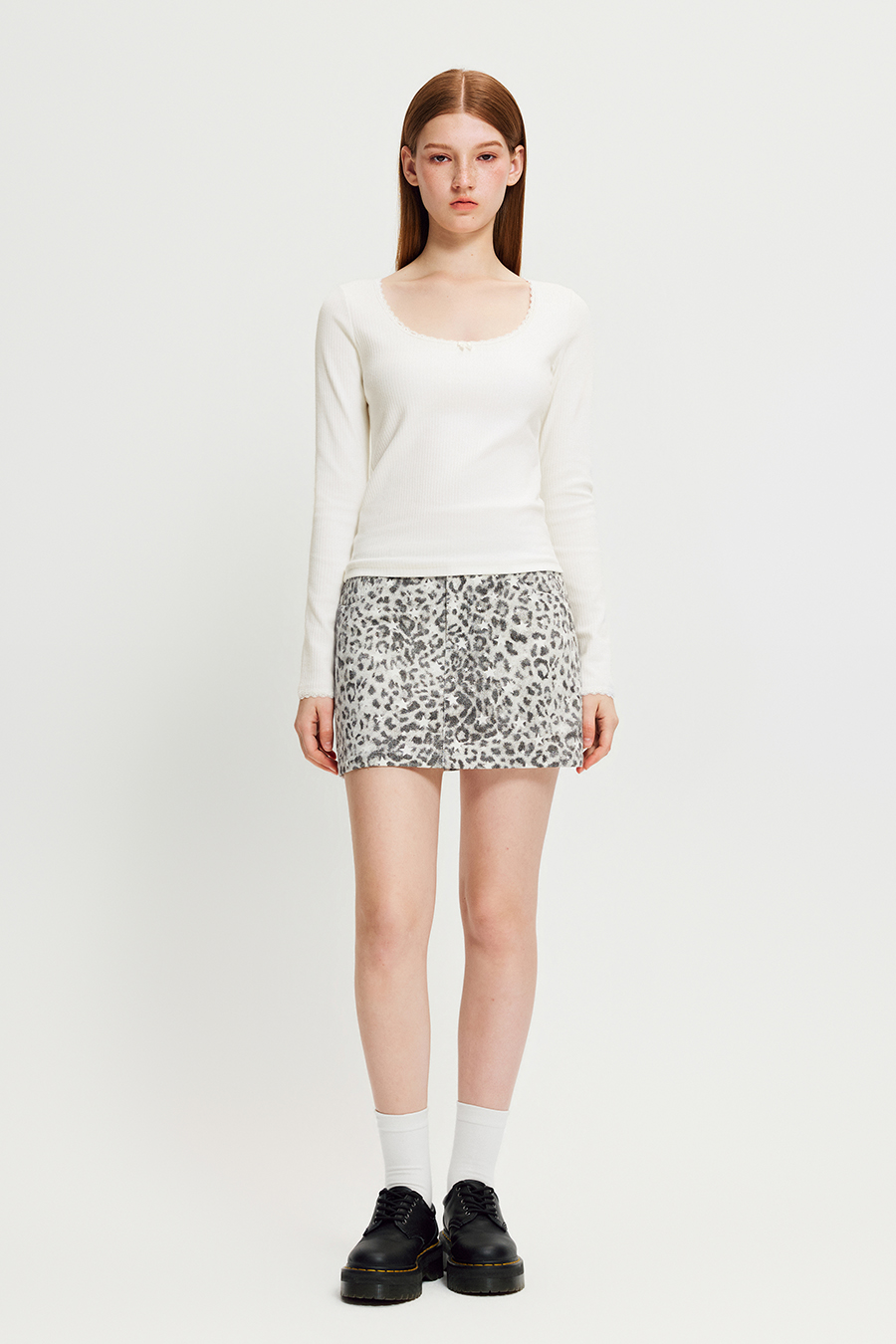 Leopard Print Mini Skirt