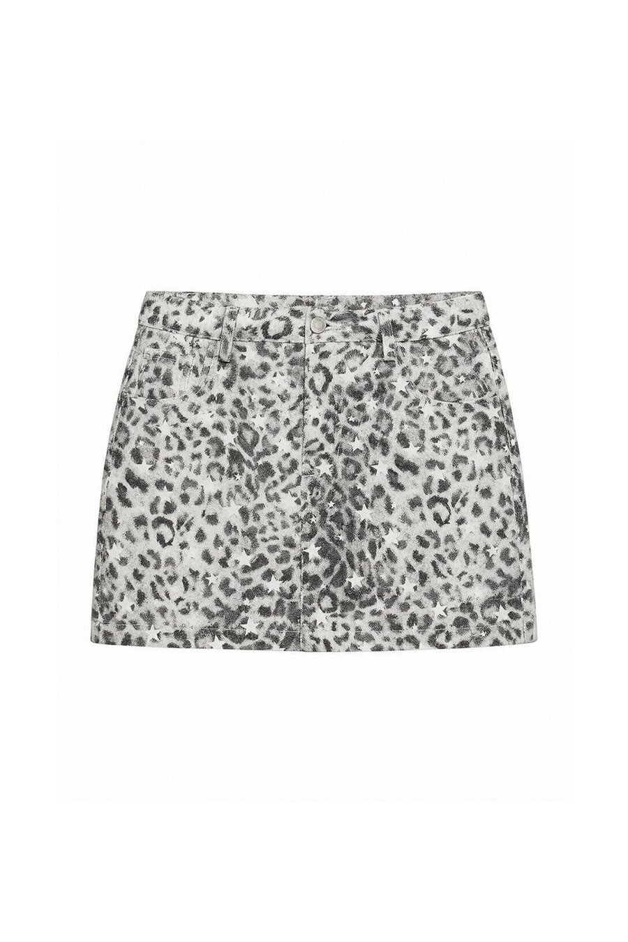 Leopard Print Mini Skirt