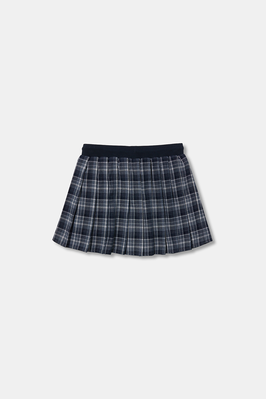 Plaid Drawstring Pleated Mini Skirt|yescci