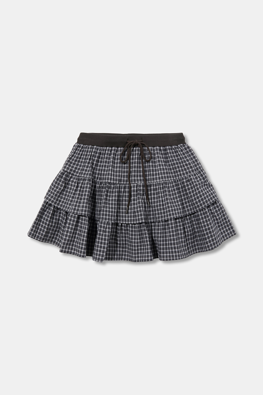 Vintage Plaid Tiered Skirt |yescci