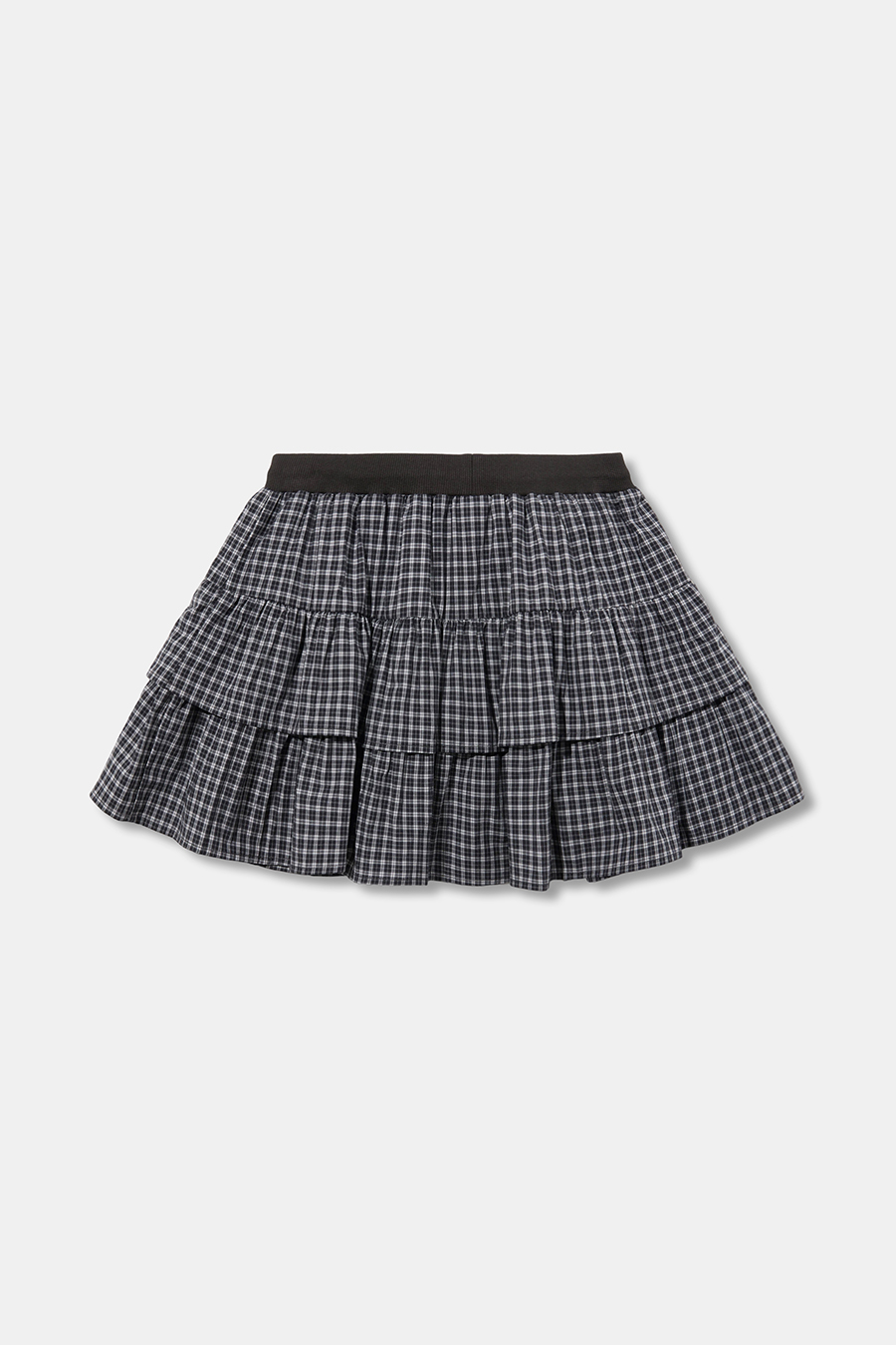 Vintage Plaid Tiered Skirt |yescci