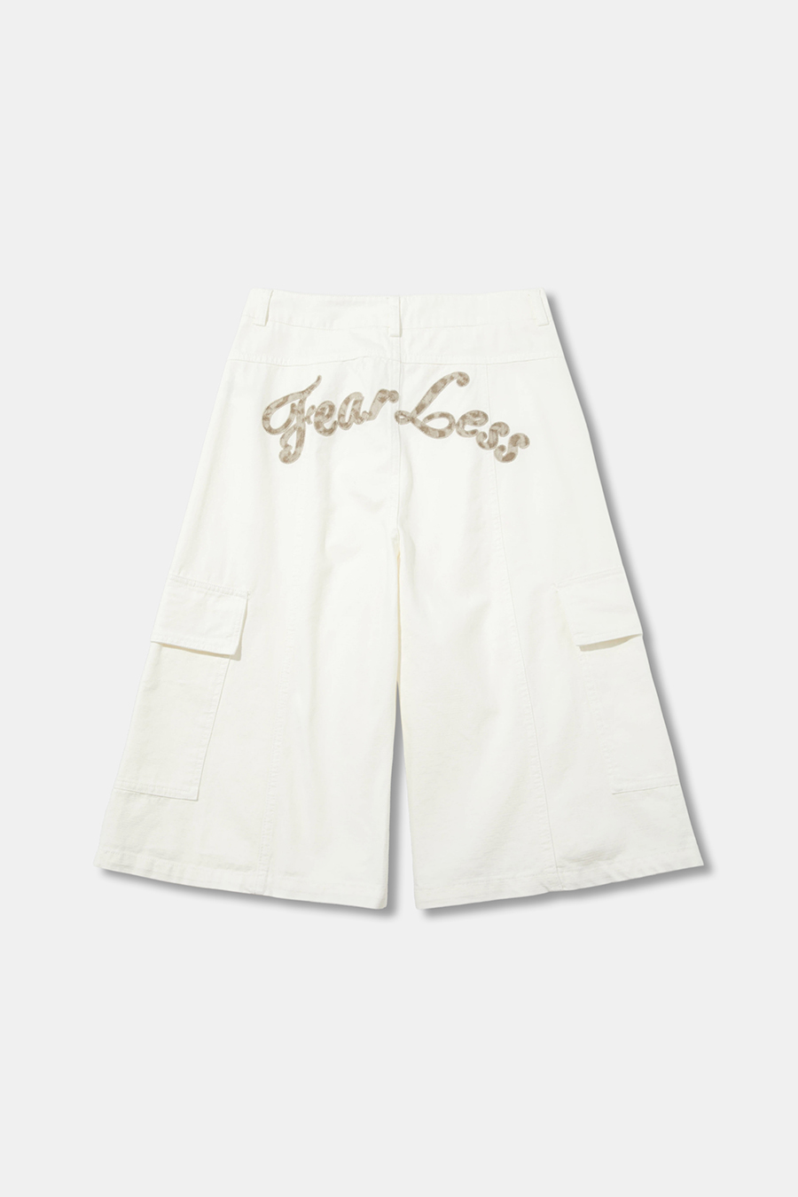 Embroidered Cargo Bermuda Shorts