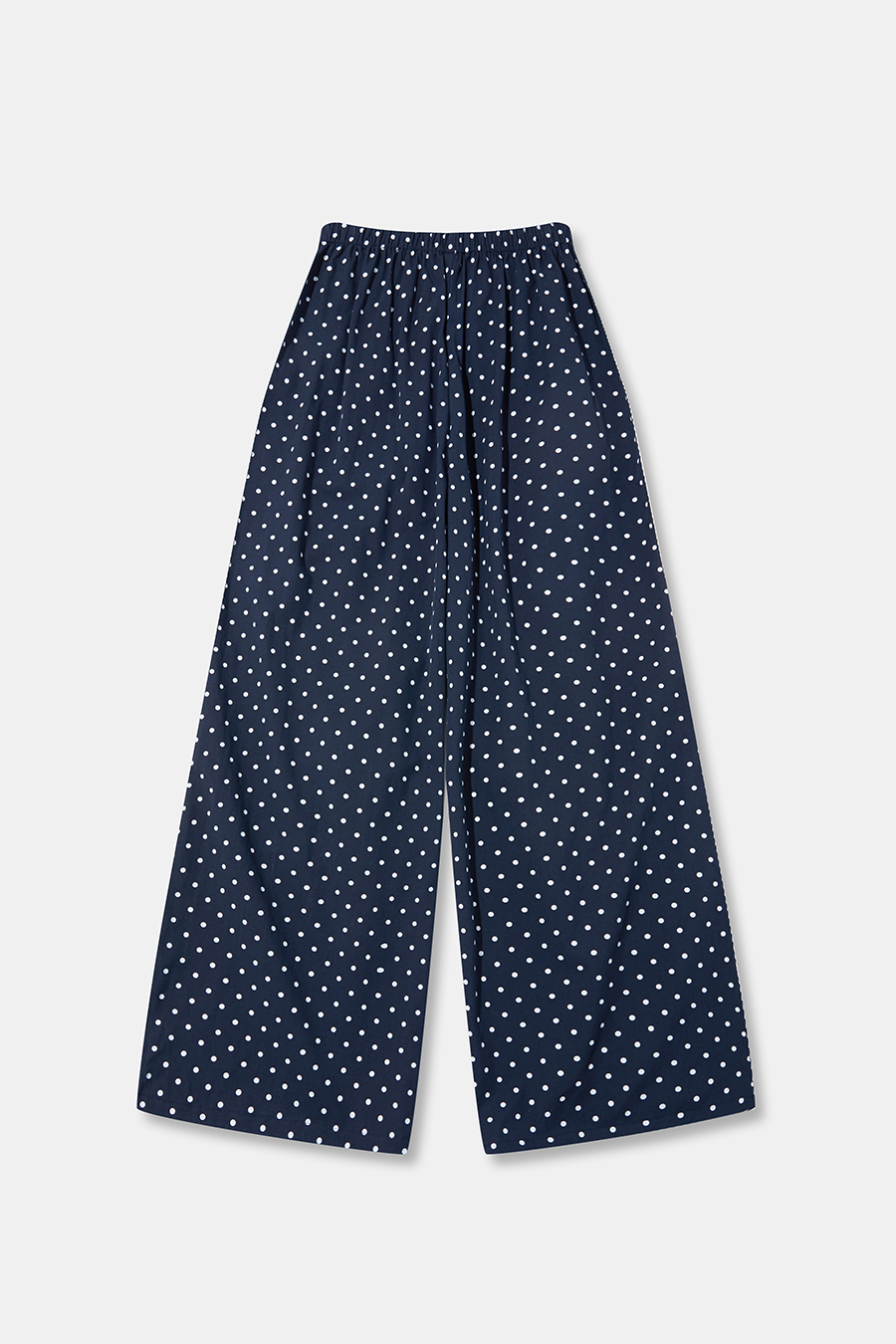 Polka‑Dot Drawstring Flare Pants