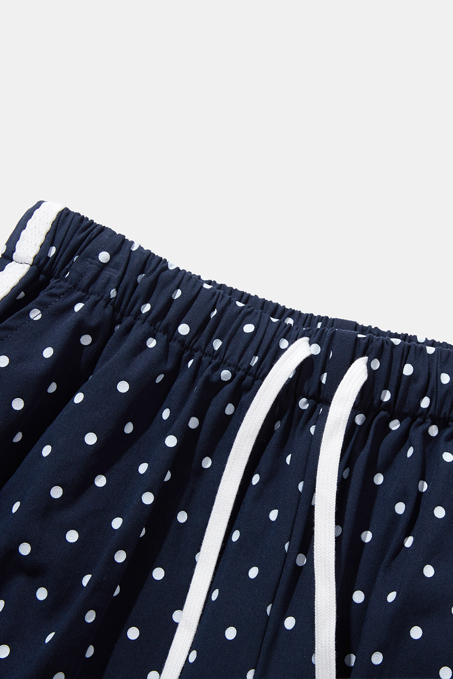Polka‑Dot Drawstring Flare Pants