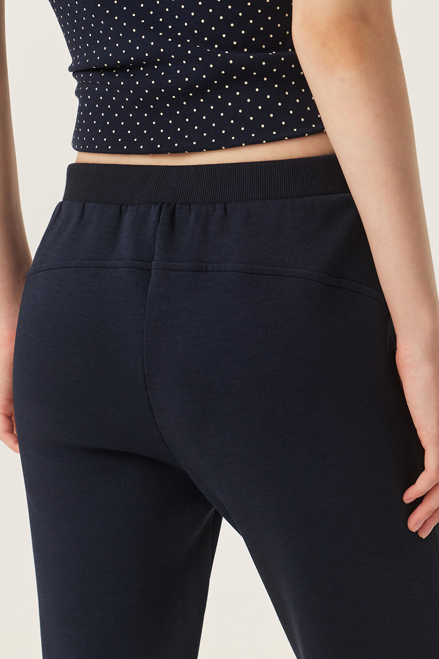 Solid Flare Knit Pants