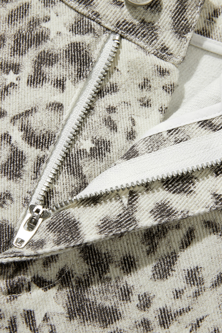 Leopard Star Print Cargo Flare Pants
